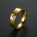 Minimalist All-Seeing Eye Ring — Stainless Steel