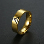 Minimalist All-Seeing Eye Ring — Stainless Steel