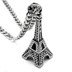 Steel Pendant 316L Paris Eiffel Tower Street