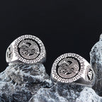 Viking Dragon Rune Ring — 925 Silver