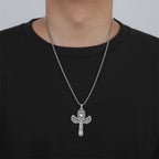 Eye of Horus Cross Wing Pendant Necklace