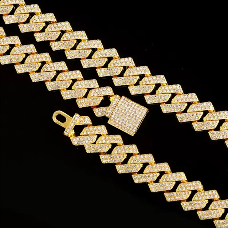 Iced Out Cuban Chain Set — 16mm