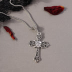 Retro Cross Pendant Necklaces for Women Men Gothic Steampunk Skull Necklace Chain Hip Hop Jewelry Gifts