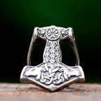 Vegvisir Double Sheep Head Ring — Stainless Steel