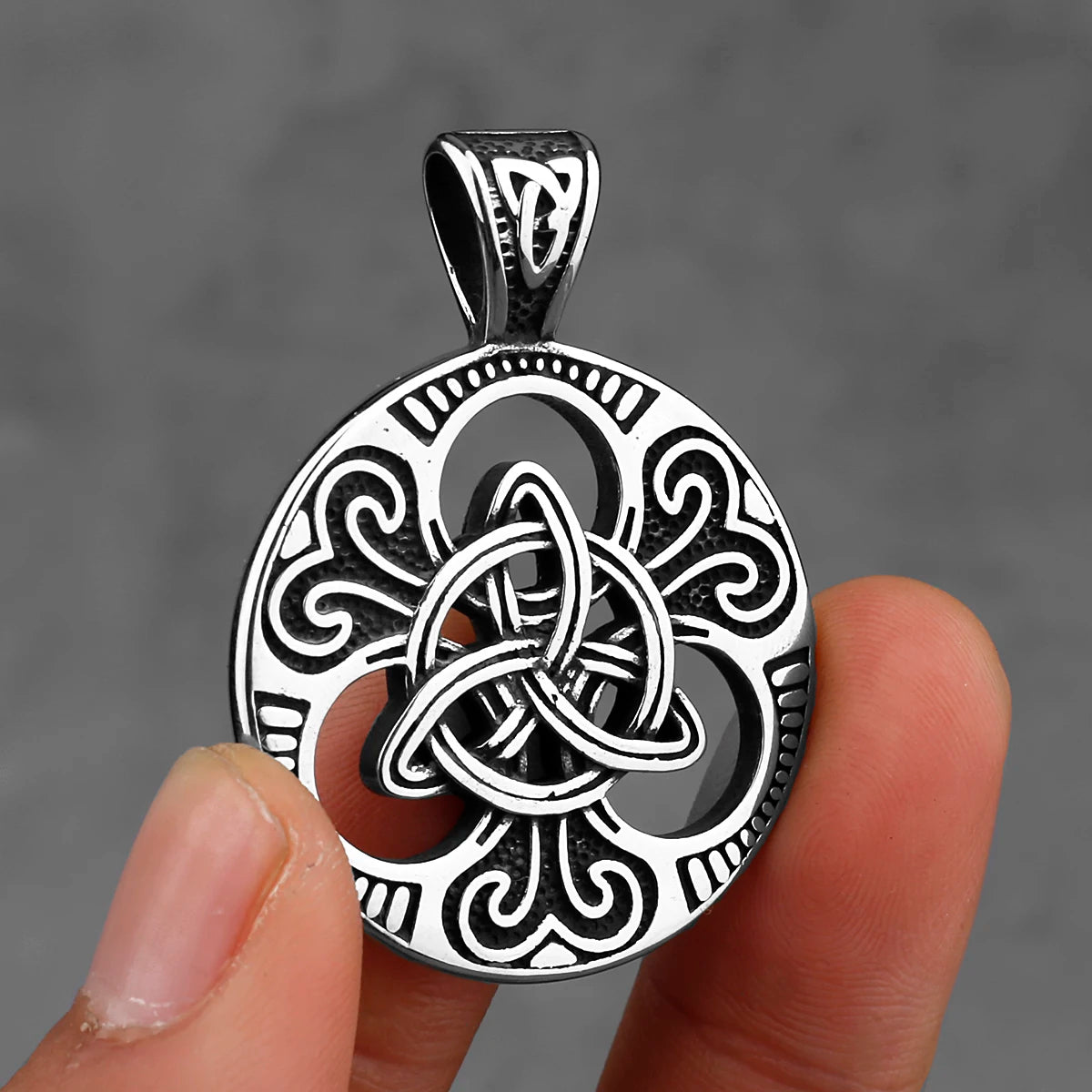 Stainless Steel Vintage Viking Mixed Gold Color Odin Rune Necklace Men Celtic Knot Amulet Pendant Nordic Jewelry as