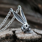 3D Rabbit Pattern Metal Pendant Necklace For Men Couple Gift Vintage Punk Animal Gothic Skull Choker Necklace Jewelry