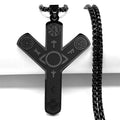 Norse Viking Compass Cross Pendant Necklace