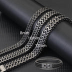 Noter Vintage Stainless Steel Cuban Chain Bracelet Men Hiphop Rock Braslet Bangle Outdoor Sports Camping Cycling