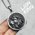 Wild Lion King Pendant Necklace — Stainless Steel