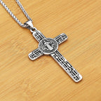 Jesus Cross Pendant — Stainless Steel