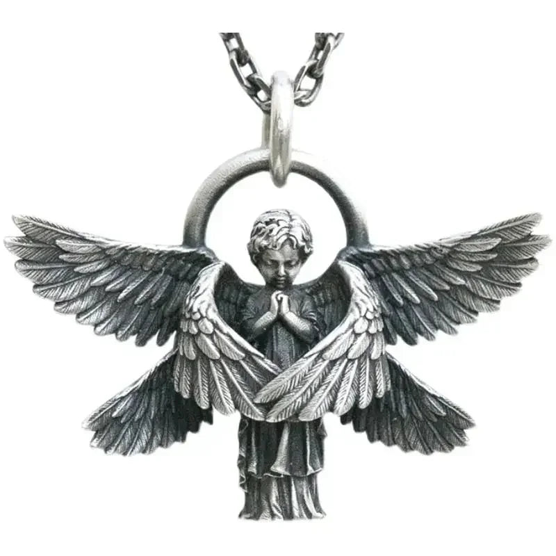 Angel Stainless Steel Pendant Necklace