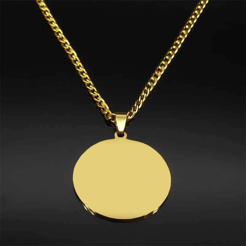 Solomon Pentagram Gold Pendant Necklace