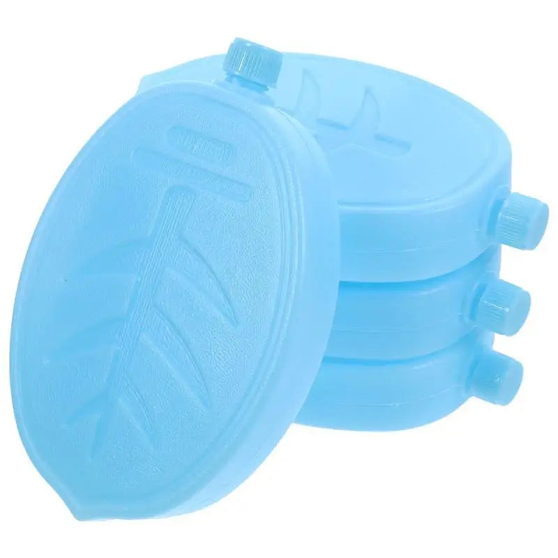 4pcs Ice Packs Reusable Gel Freezer Ice Blocks For Air Conditioner Fan Cooler Pack Water Injection Picnic Travel Food