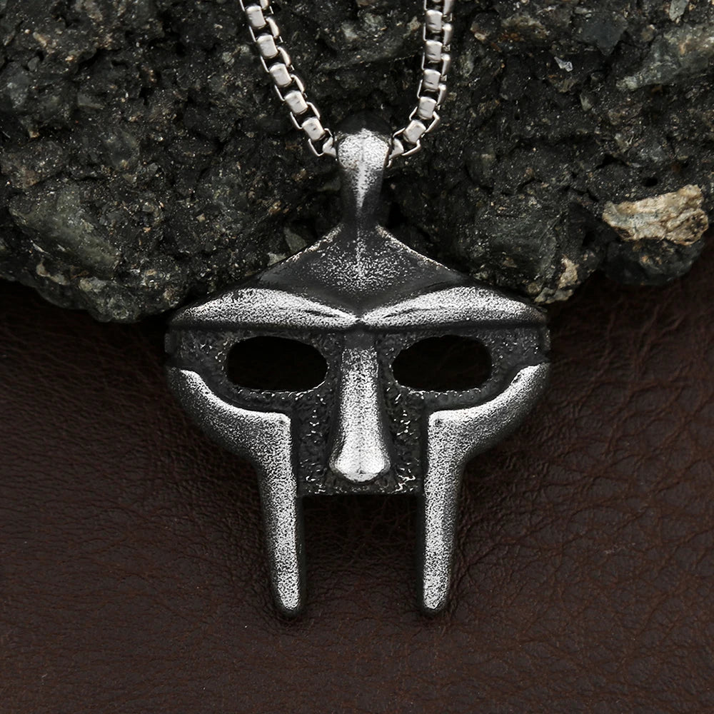 MF Doom Pharaoh Mask Pendant — Stainless