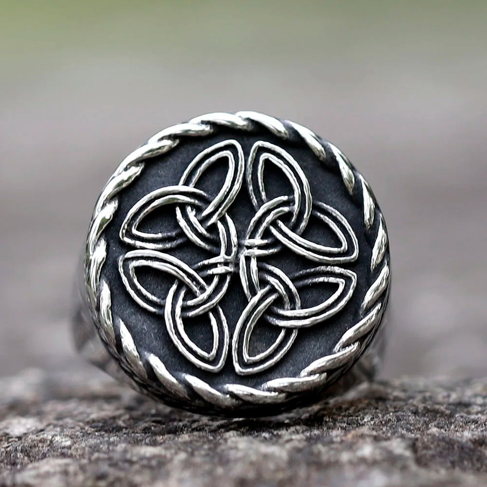 2023 NEW Men's 316L stainless steel rings Viking Celtic Knot Ring Amulet Vintage Scandinavn Jewelry Gifts free shipping
