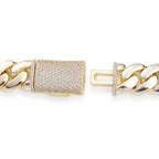 8/12/15/20mm Cuban Link Chain Bracelet Full Micro Pave Cubic Zirconia Hip Hop Jewelry for Men and Women