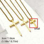 Cross Steel Pendant Double-sided Glossy Surface