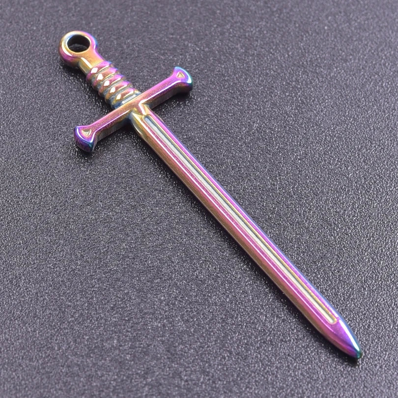 Sword Dagger Wing Pendants DIY Necklace Making — Stainless Steel
