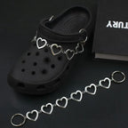 2026 Hot New Designer Shoe Charms Chain Fashion Gift Punk Pendant Metal Buckle Hip Hop Shoe Decoration Accessories For