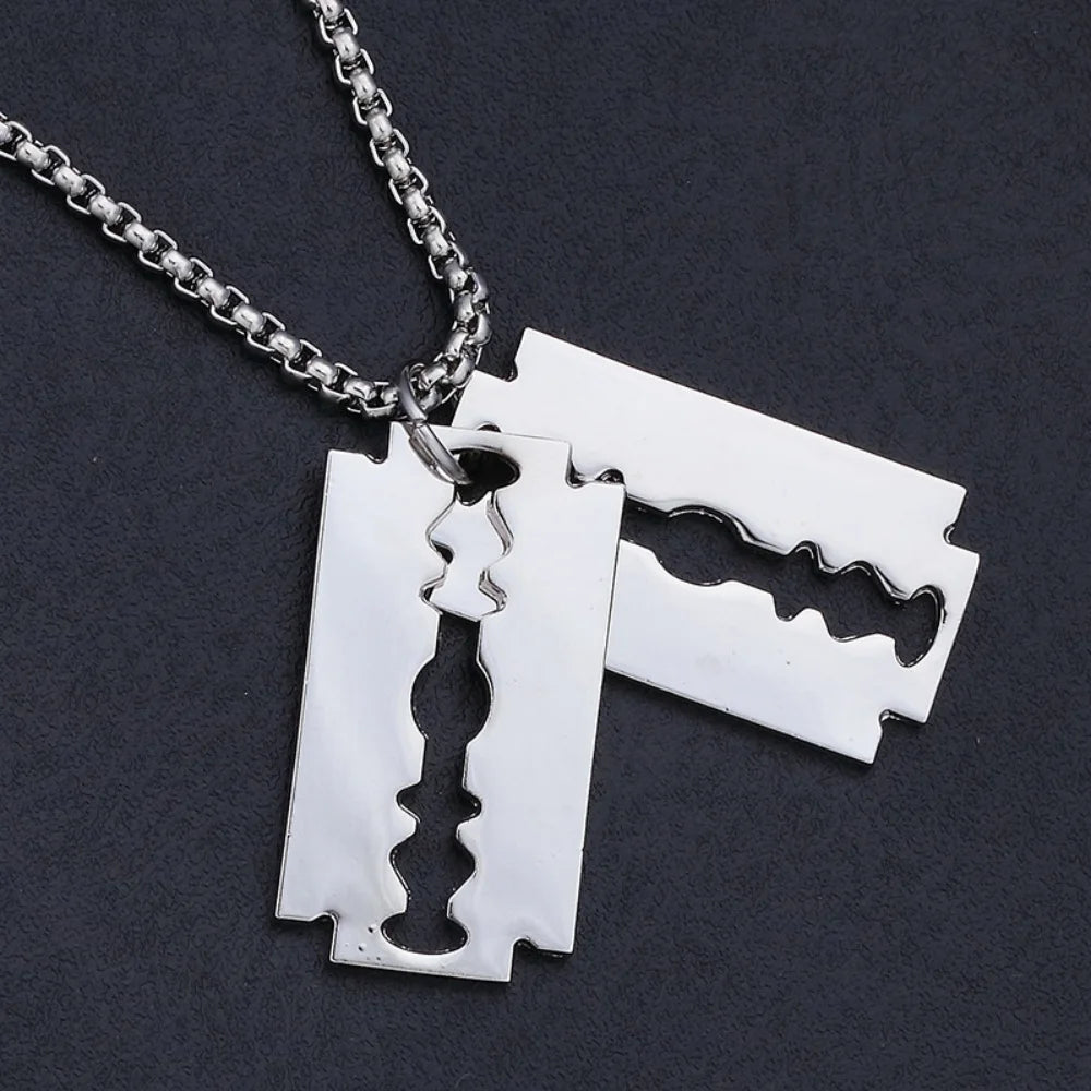 Fashion Charm Buddha's-hand Sweater Chain Jewelry For Men Women Gifts Double Blade Necklace Magic eye Pendant