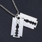 Fashion Charm Buddha's-hand Sweater Chain Jewelry For Men Women Gifts Double Blade Necklace Magic eye Pendant