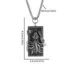 Vintage Cthulhu Mythos Octopus Sea Monster Pendant Necklace for Men Hip Hop Fashion Cool Jewelry Gift