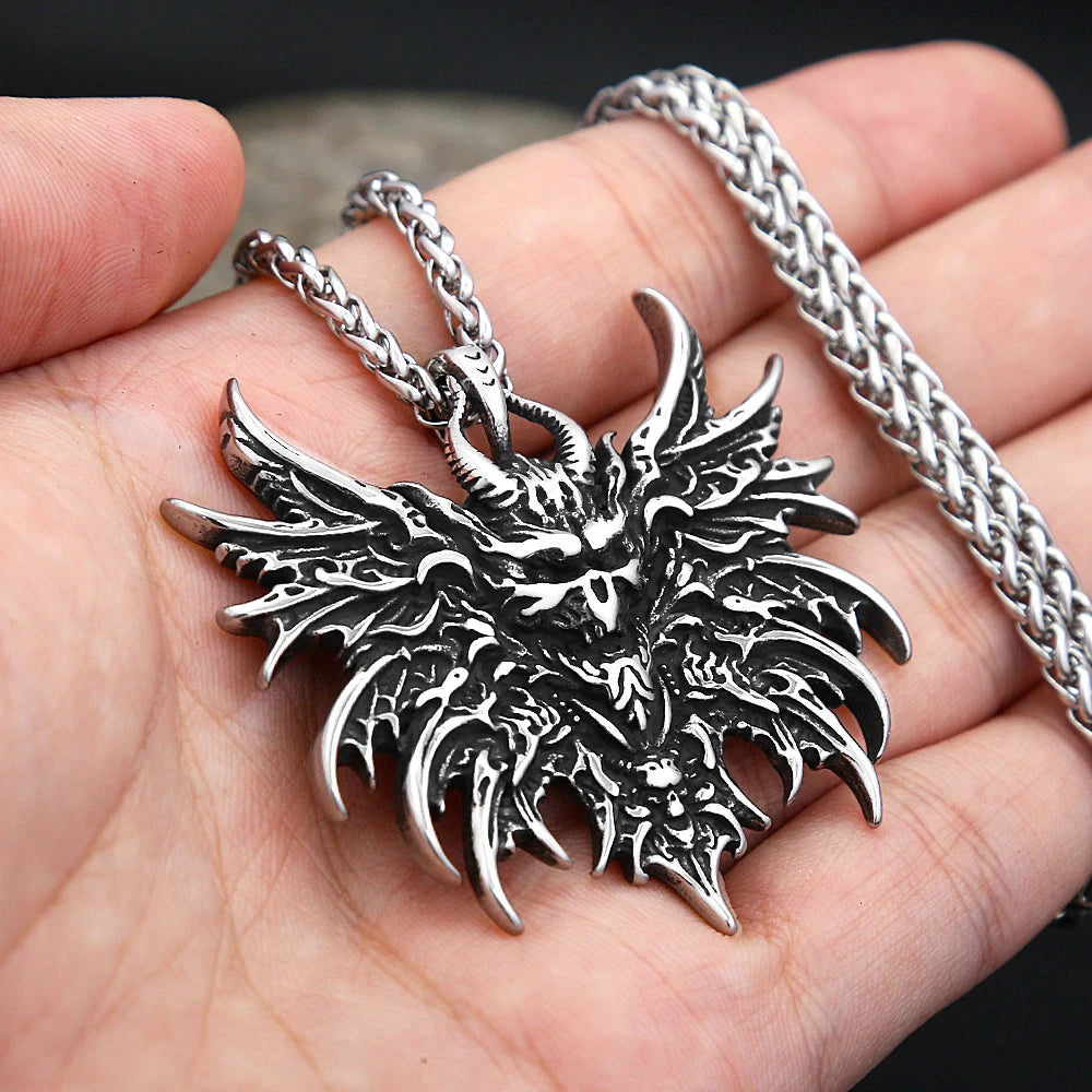 Skull Pendant Necklace — 316L Stainless Steel