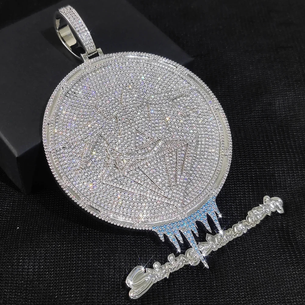 Letter Pendant Necklace Stainless Steel