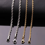 Rope Steel Pendant 316L Twisted Versatile