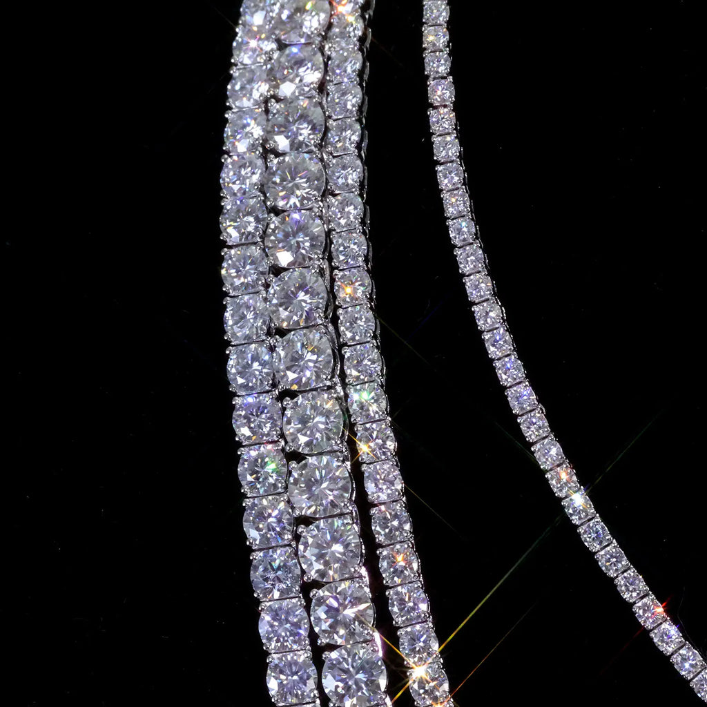 Silver 925 VVS Moissanite Tennis Bracelet 2/3/4/5MM