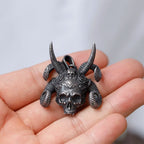 Vintage Skull Stainless Steel Pendant Necklace