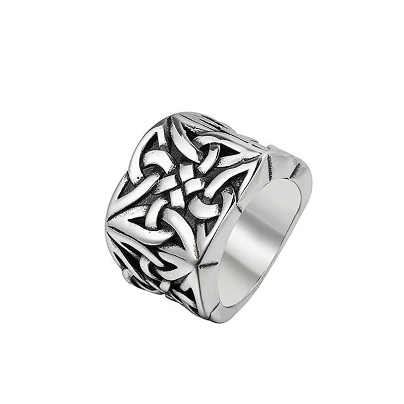 Fashion Punk Stainless Steel Fire Dragon Rings For Men Women Hip Hop Biker Vintage Vikings Animal Ring Amulet Jewelry