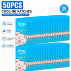 Cooling Gel Ice Sticker 10H Disposable Non Woven Patch for Summer Outdoor Camping Hiking Heat Relief Body Cooling Care