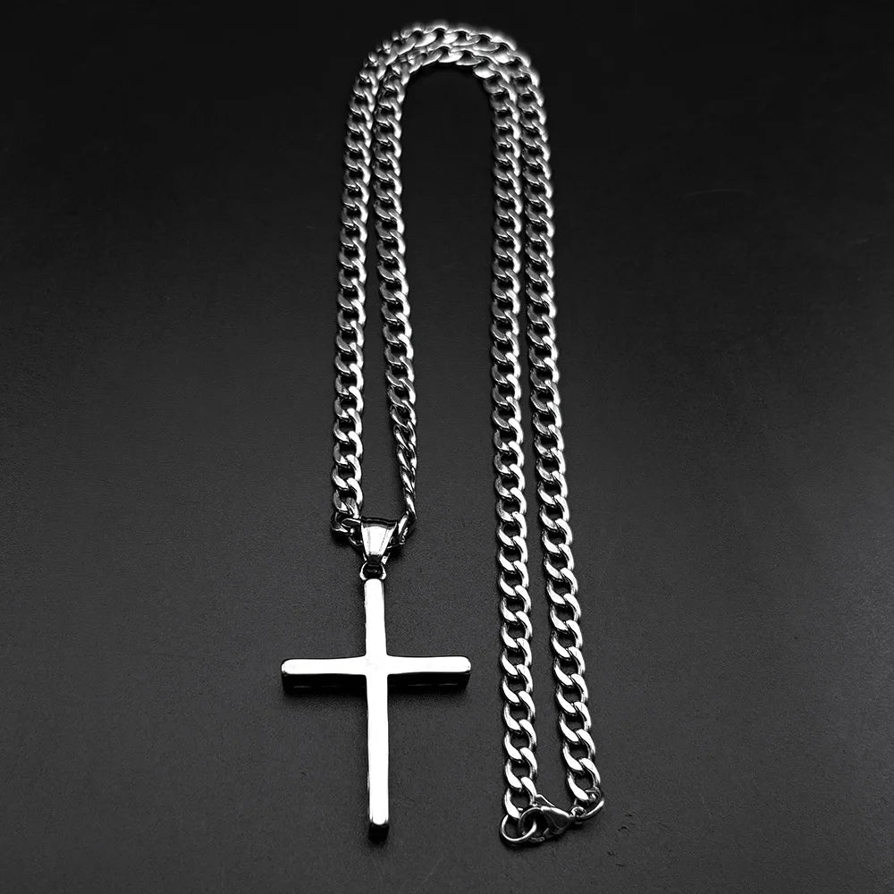 Cross Steel Pendant 316L Style Seal
