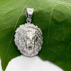 Lion Head Gold Pendant Necklace