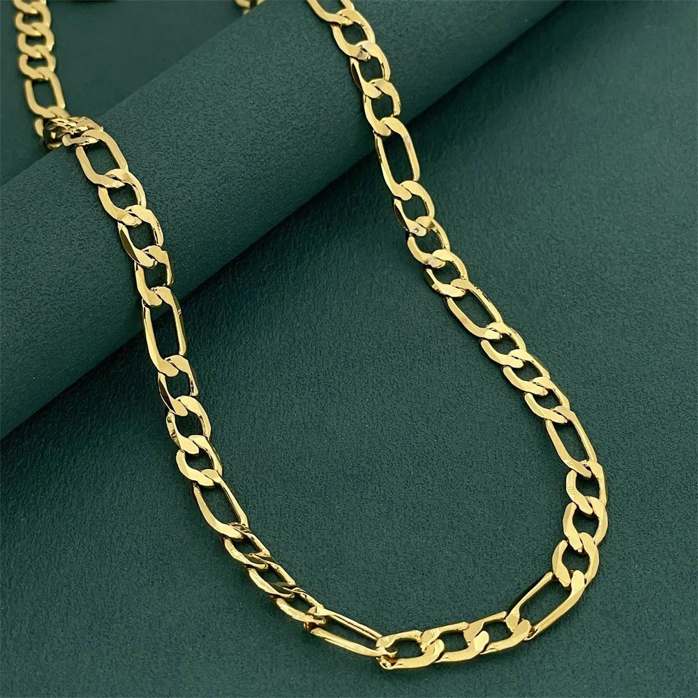 Luxurious 9999 genuine gold 24K men's hollowed out gold necklace, interlocked, personalized men's boutique gold necklace