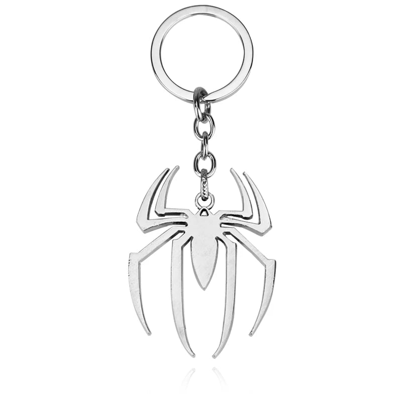  Stainless Steel Simple Personalized Spider Keychain Pendant Men and Women Fashion Party Pendant Necklace Charm Gifts