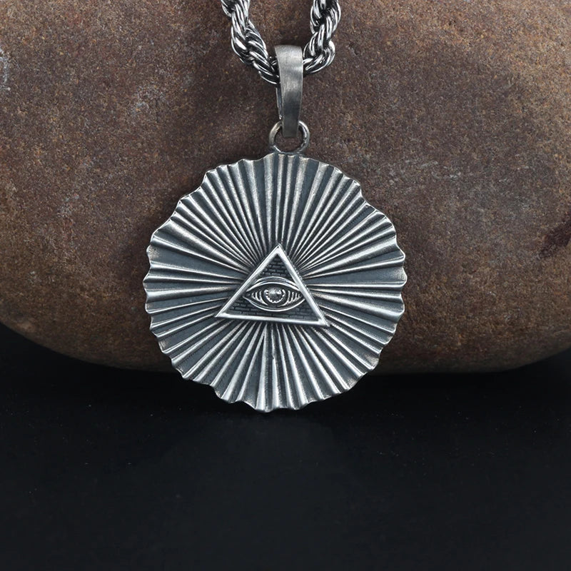 Demon Eyes Pendant Necklace — 925 Silver