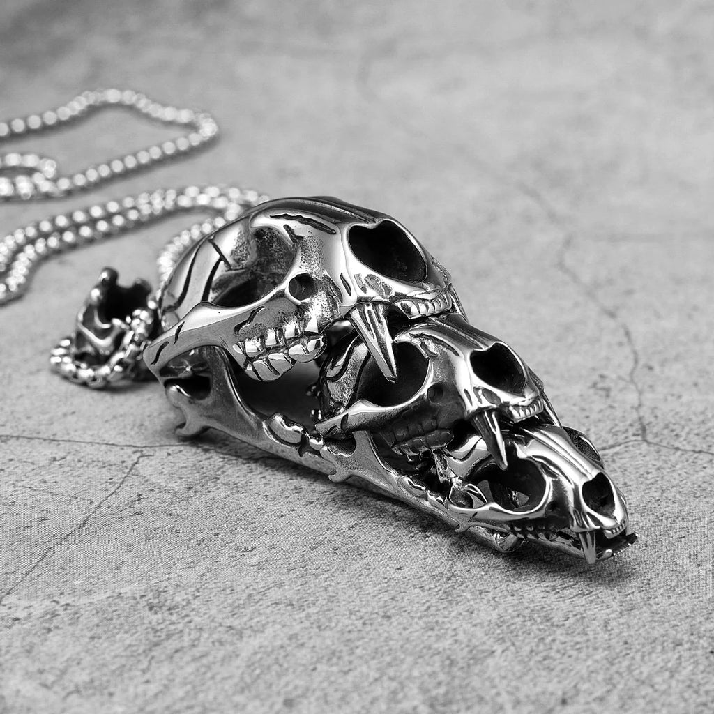 Lion Stainless Steel Pendant Necklace