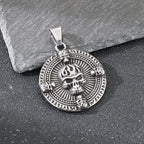 Ghost House Skull Pendant Necklace — Stainless