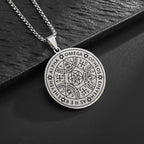Hamsa Hands of Fatima Hebrew Pendant Stainless Steel Jerusalem Star of David Necklace Women's Jewish Jewelry