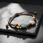 Rope Ceramic Bead Bracelet — Stainless Steel
