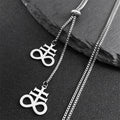Leviathan Cross Pendant — Stainless Steel
