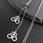 Leviathan Cross Pendant — Stainless Steel