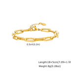 Gold Chunky Chain Bracelet — Stainless Steel
