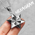 Star of David Pendant — Stainless Steel
