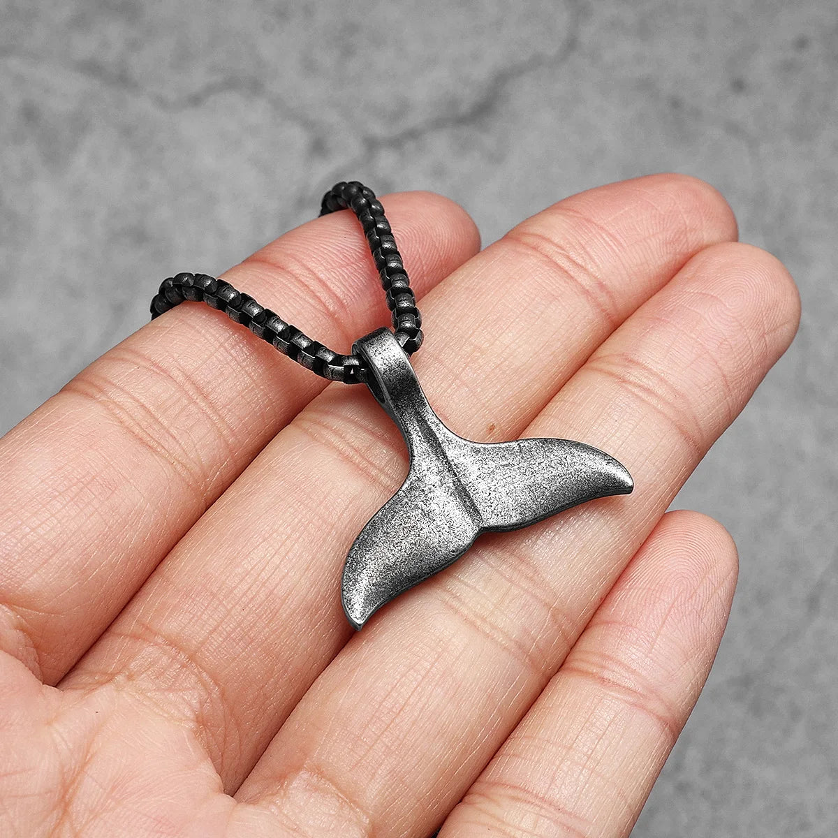 Whale Stainless Steel Pendant Necklace