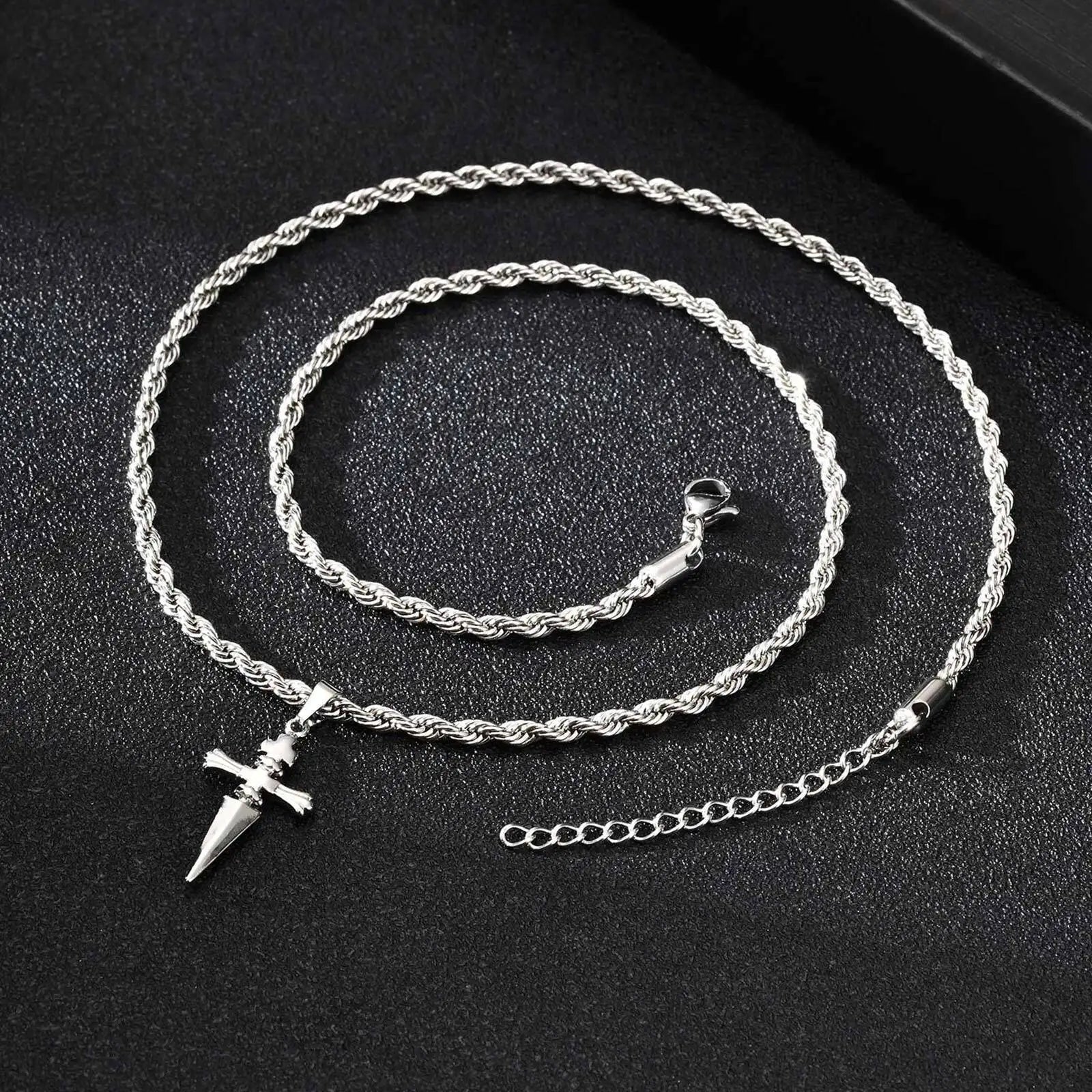 Sword Pendant Necklace — Stainless Steel