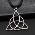Triquetra Knot Statement Pendant Necklace