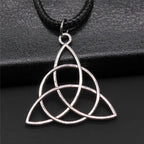 Triquetra Knot Statement Pendant Necklace